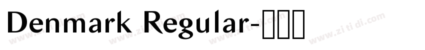 Denmark Regular字体转换